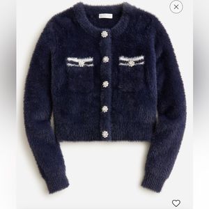 J.Crew Sweater Lady Jacket in Brushed Yarn